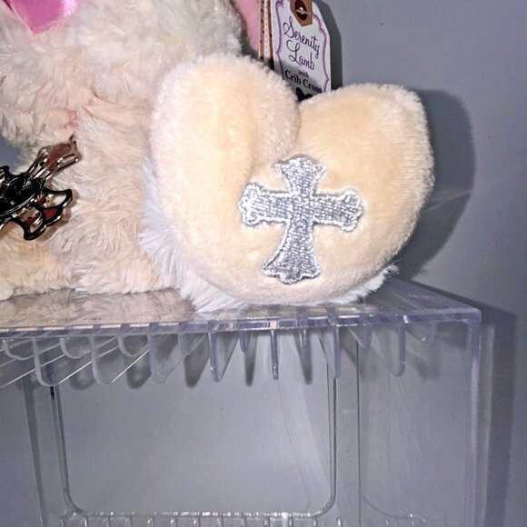 GANZ Serenity Lamb with Crib Cross Tag God Bless This Child - Picture 4 of 16